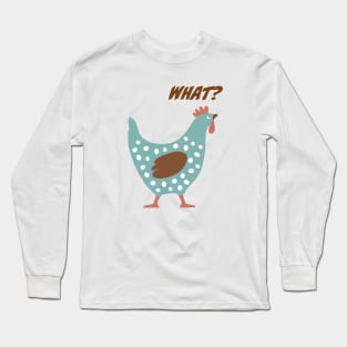 What?  The Chicken and Rooster Long Sleeve T-Shirt